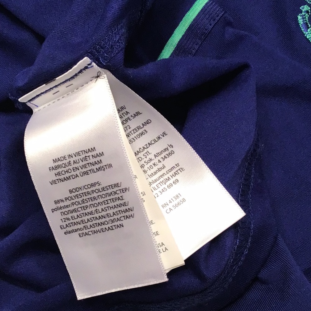 Ralph Lauren Quarter Zip‎ Performance Pullover Shirt  Logo Spell Out - Picture 8 of 11